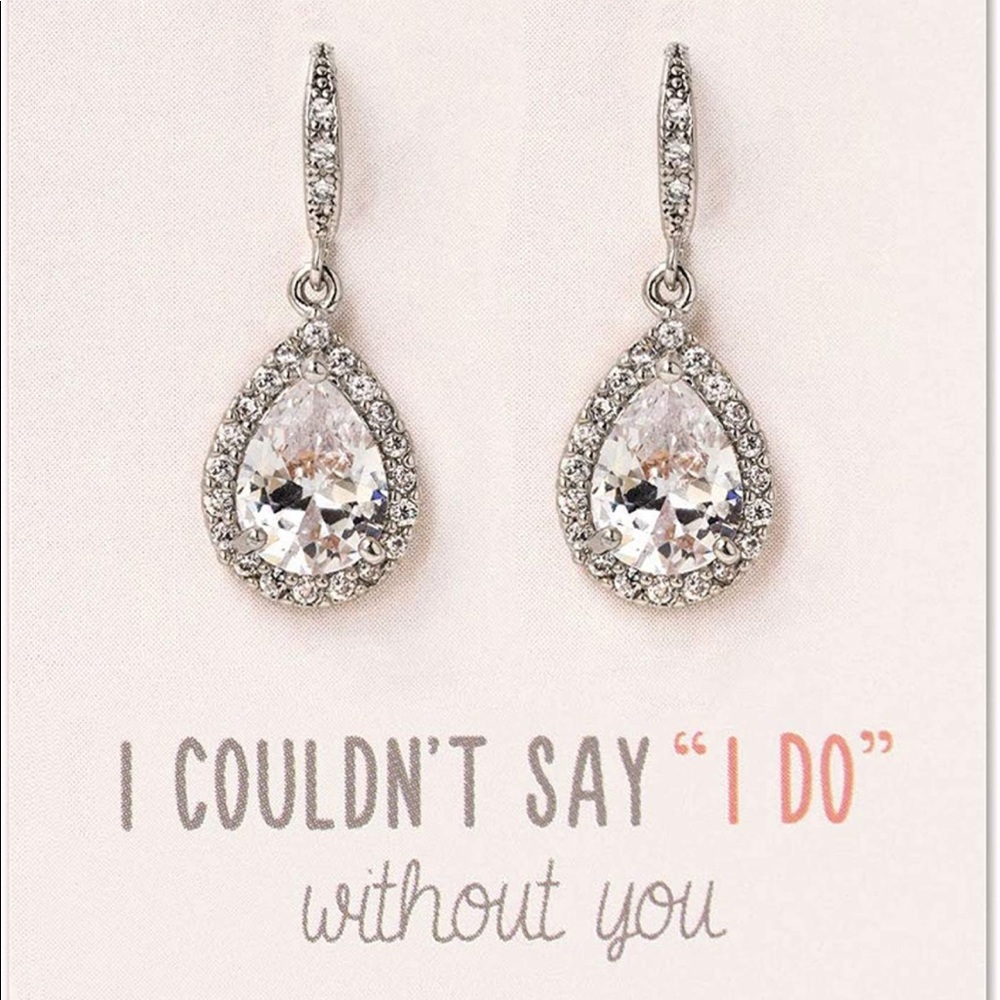 New in Box A + O Bridesmaid Earrings